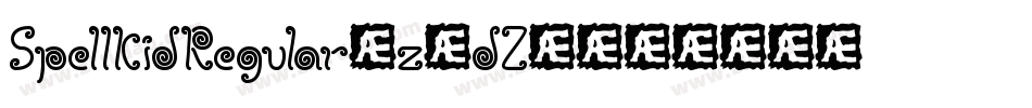 SpellkidRegular-z8dZ4字体转换