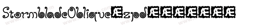 StormbladeOblique-zpd4字体转换