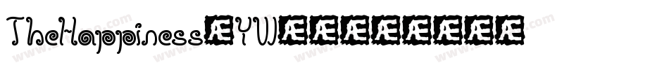 TheHappiness-YWJ4字体转换