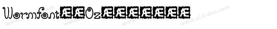 Wormfont-0Oz4字体转换