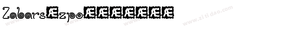 Zabars-zpo4字体转换