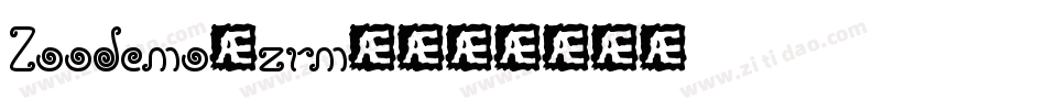 Zoodemo-zrm4字体转换