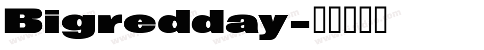 Bigredday字体转换