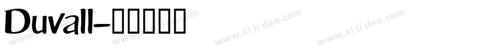Duvall字体转换