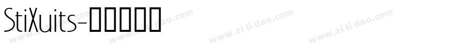 StiXuits字体转换