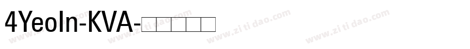 4YeoIn-KVA字体转换