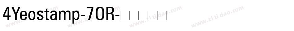 4Yeostamp-7OR字体转换