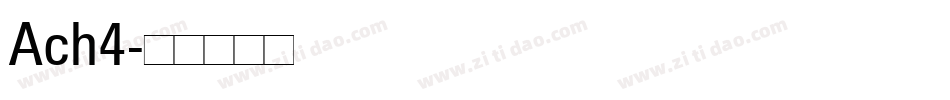 Ach4字体转换