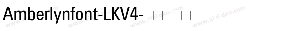 Amberlynfont-LKV4字体转换