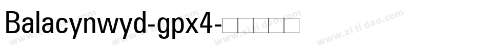 Balacynwyd-gpx4字体转换