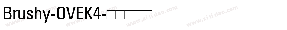Brushy-OVEK4字体转换