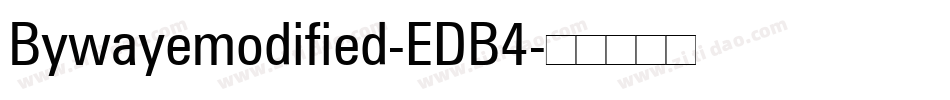 Bywayemodified-EDB4字体转换