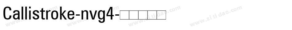 Callistroke-nvg4字体转换