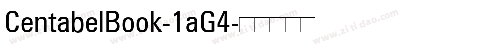 CentabelBook-1aG4字体转换
