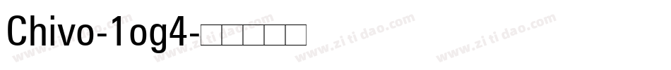 Chivo-1og4字体转换
