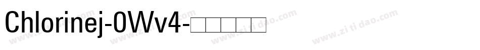 Chlorinej-0Wv4字体转换