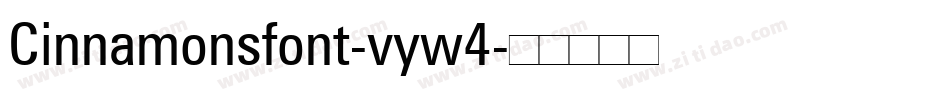 Cinnamonsfont-vyw4字体转换