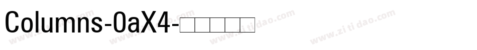 Columns-0aX4字体转换