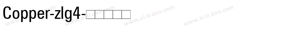Copper-zlg4字体转换