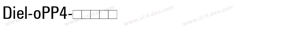 Diel-oPP4字体转换