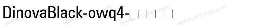 DinovaBlack-owq4字体转换