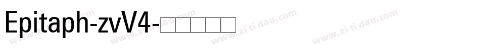 Epitaph-zvV4字体转换