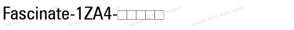 Fascinate-1ZA4字体转换