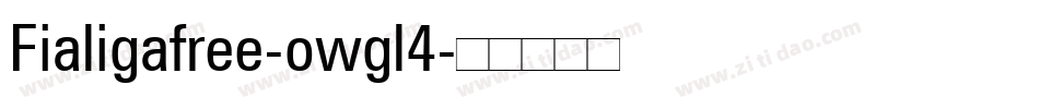 Fialigafree-owgl4字体转换