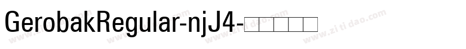 GerobakRegular-njJ4字体转换