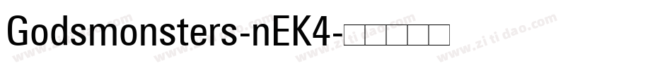 Godsmonsters-nEK4字体转换