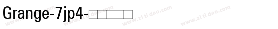 Grange-7jp4字体转换