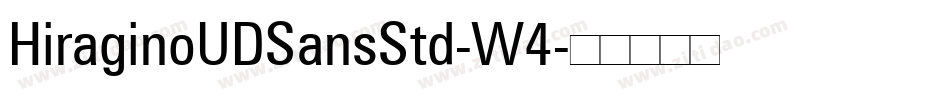 HiraginoUDSansStd-W4字体转换
