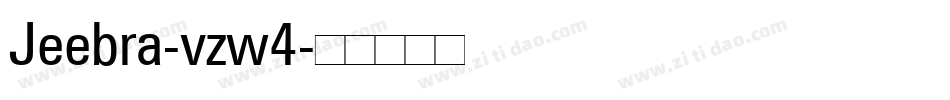 Jeebra-vzw4字体转换