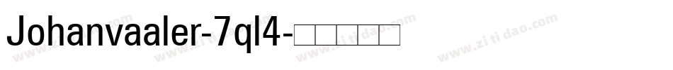 Johanvaaler-7ql4字体转换