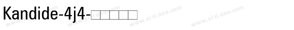 Kandide-4j4字体转换