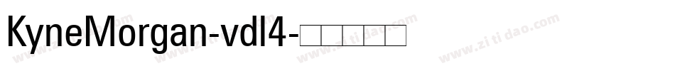 KyneMorgan-vdl4字体转换