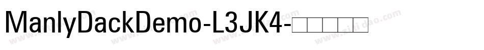 ManlyDackDemo-L3JK4字体转换