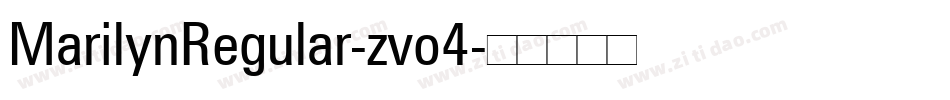 MarilynRegular-zvo4字体转换