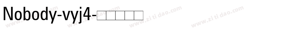 Nobody-vyj4字体转换