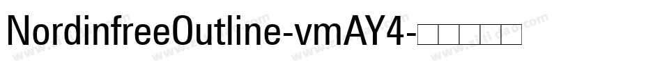 NordinfreeOutline-vmAY4字体转换