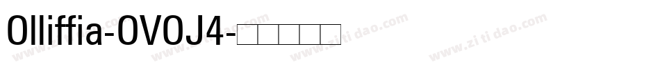 Olliffia-OVOJ4字体转换