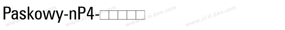 Paskowy-nP4字体转换