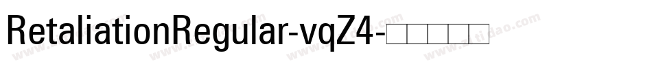 RetaliationRegular-vqZ4字体转换