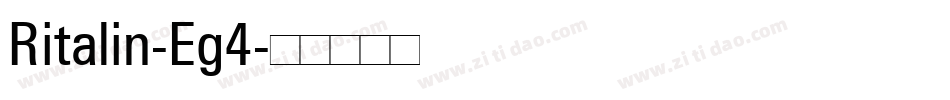 Ritalin-Eg4字体转换