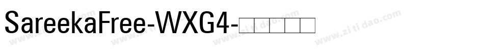 SareekaFree-WXG4字体转换