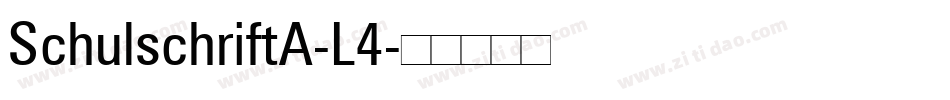SchulschriftA-L4字体转换