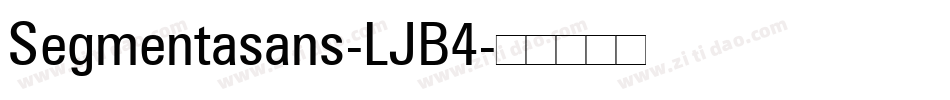 Segmentasans-LJB4字体转换
