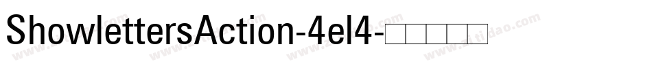 ShowlettersAction-4el4字体转换