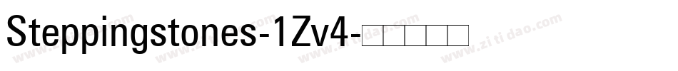 Steppingstones-1Zv4字体转换