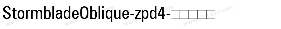 StormbladeOblique-zpd4字体转换